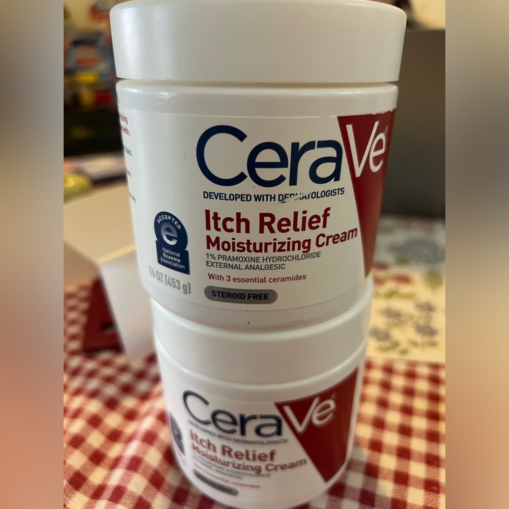 Two CeraVe Itch Relief Moisturizing Cream
